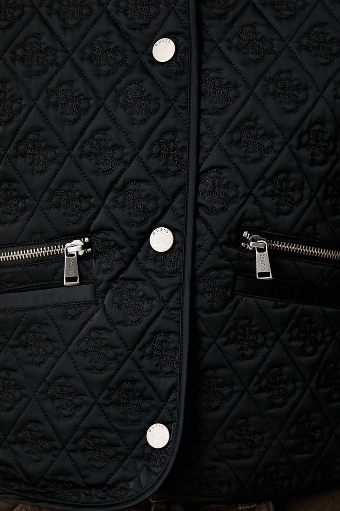 Guess jachetă scurtă pentru femei EDITH W6YL23.W2912 negru