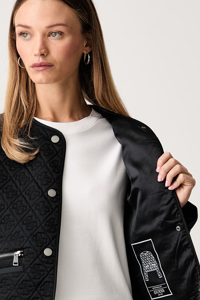 Guess jachetă scurtă pentru femei EDITH W6YL23.W2912
