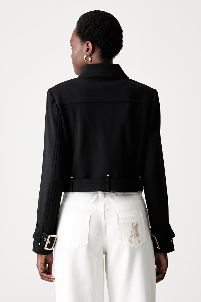 Oblečenie Guess krátka bunda dámska CLAUDIE W6YL21.K4327 čierna