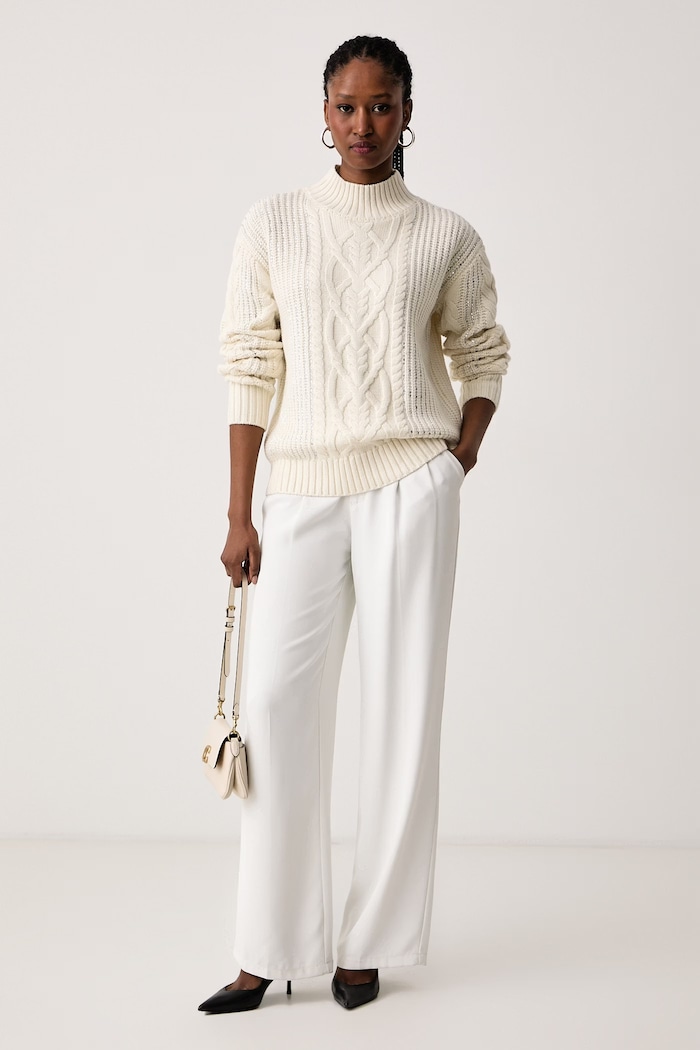 Marciano by Guess Sweter damski z wełną ERA G6BR19.Z1607 beżowy AW26