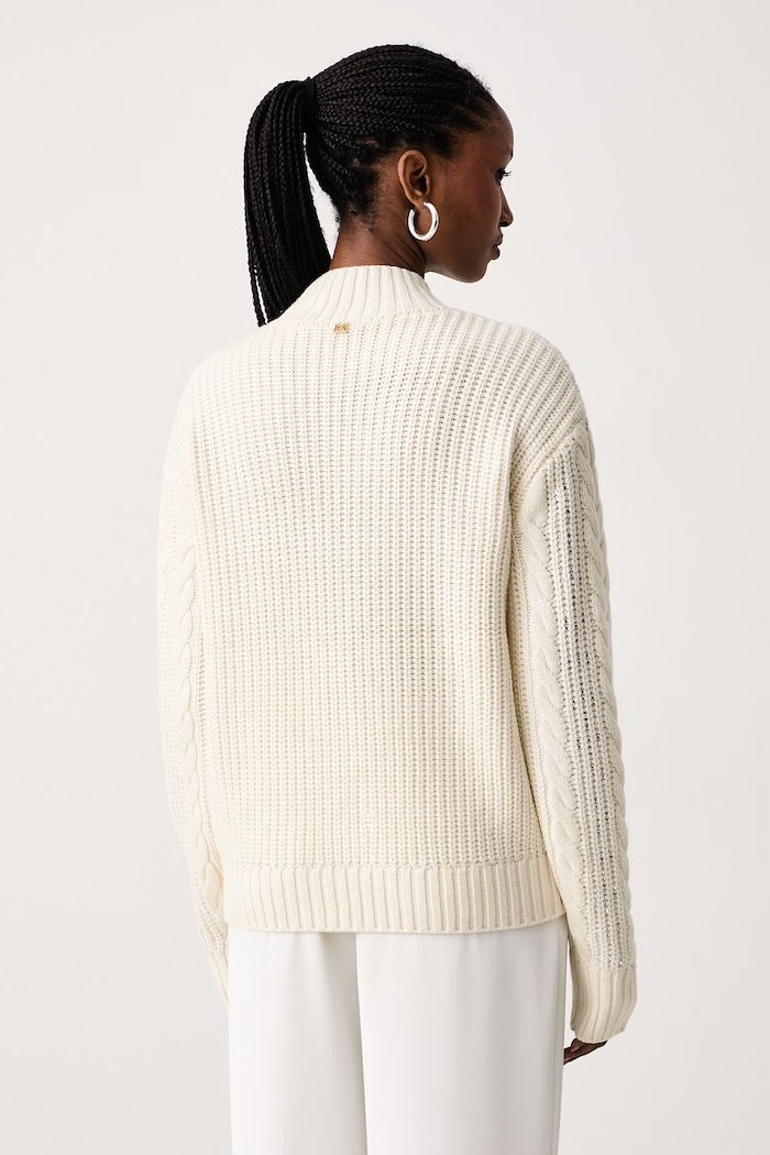 Odzież Marciano by Guess Sweter damski z wełną ERA G6BR19.Z1607 beżowy