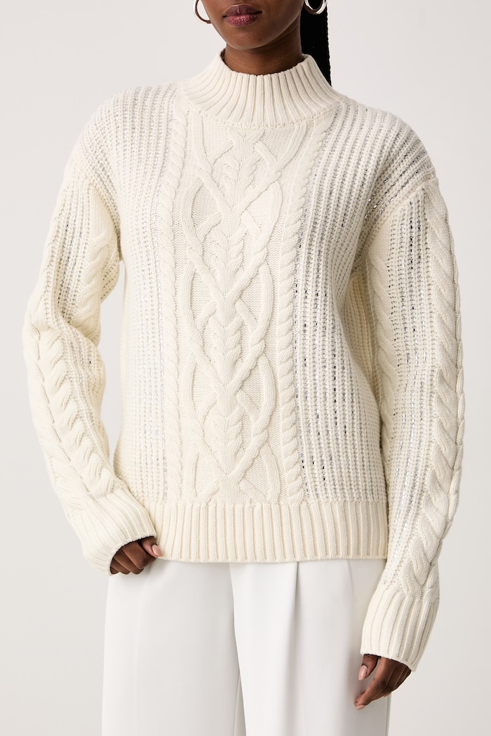 Sweter damski z wełną ERA Marciano by Guess G6BR19.Z1607 beżowy