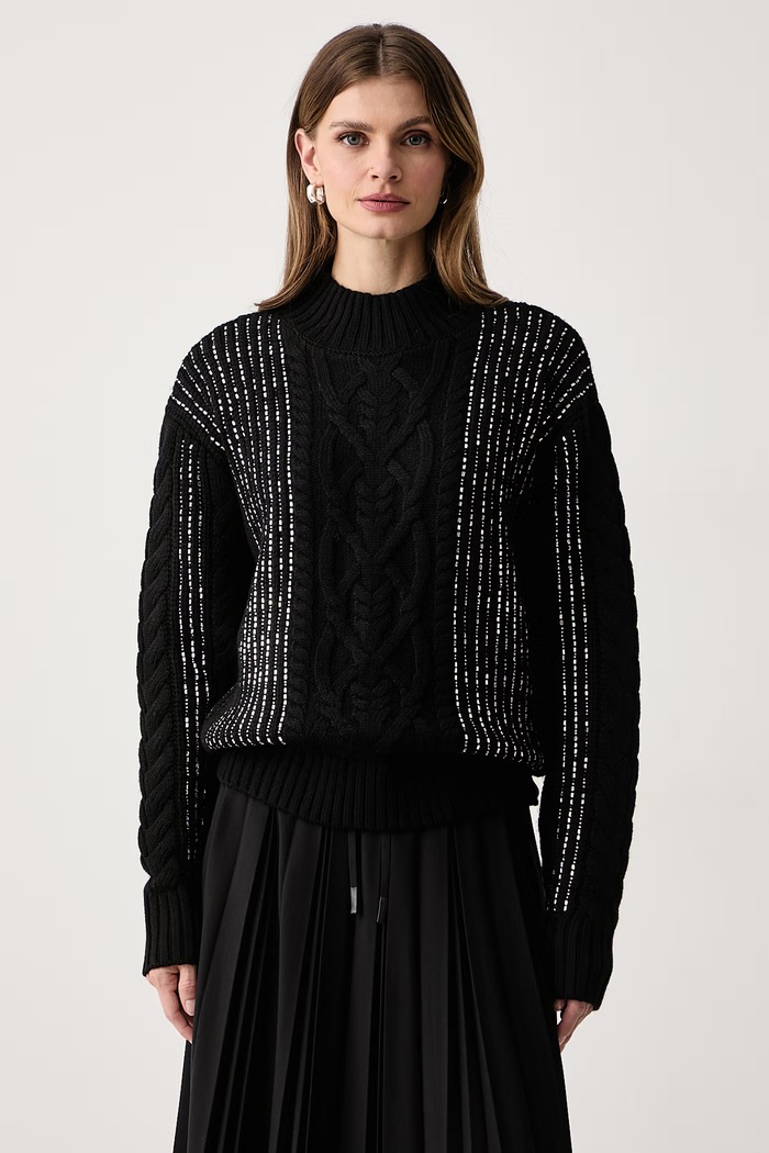 Marciano by Guess Sweter damski z wełną ERA czarny G6BR19.Z1607