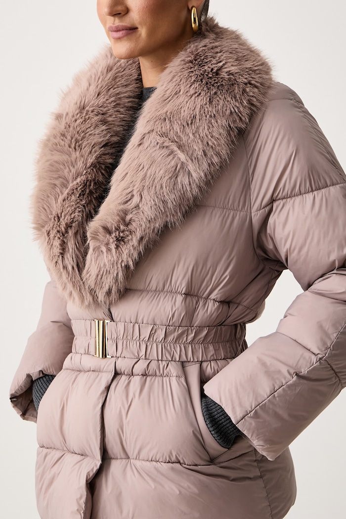 Kurtka pikowana damska LILLA Marciano by Guess G6BL15.W4451 beżowy