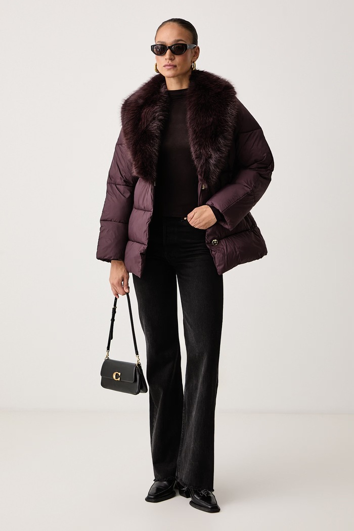 Marciano by Guess Kurtka pikowana damska LILLA G6BL15.W4451 bordowy AW26