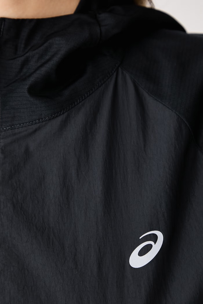 Kurtka sportowa damska ROAD PACKABLE JACKET Asics czarny 2012D076.001