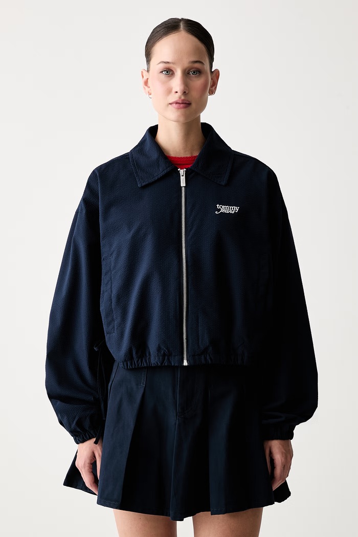 Tommy Jeans prijelazna jakna za žene mornarsko plava DW0DW22912