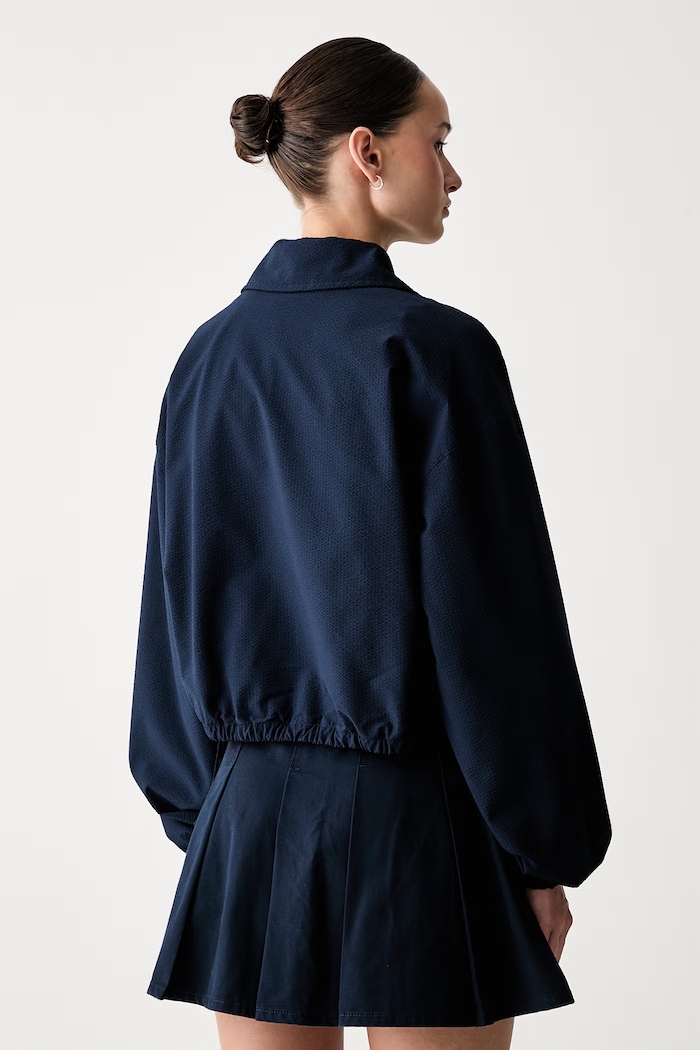 Odjeća Tommy Jeans prijelazna jakna za žene DW0DW22912 mornarsko plava