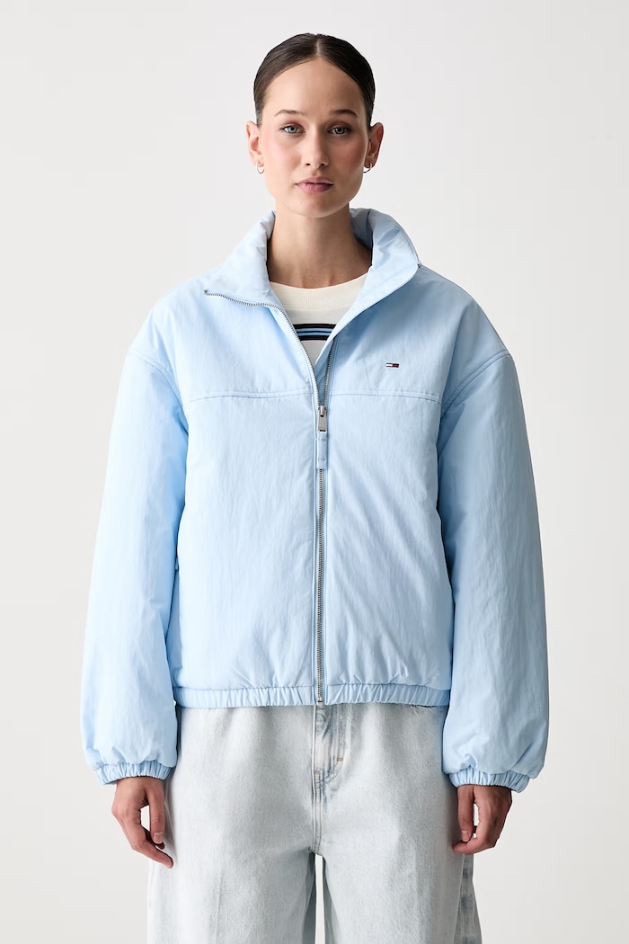 Tommy Jeans jakna ženska modra DW0DW22908