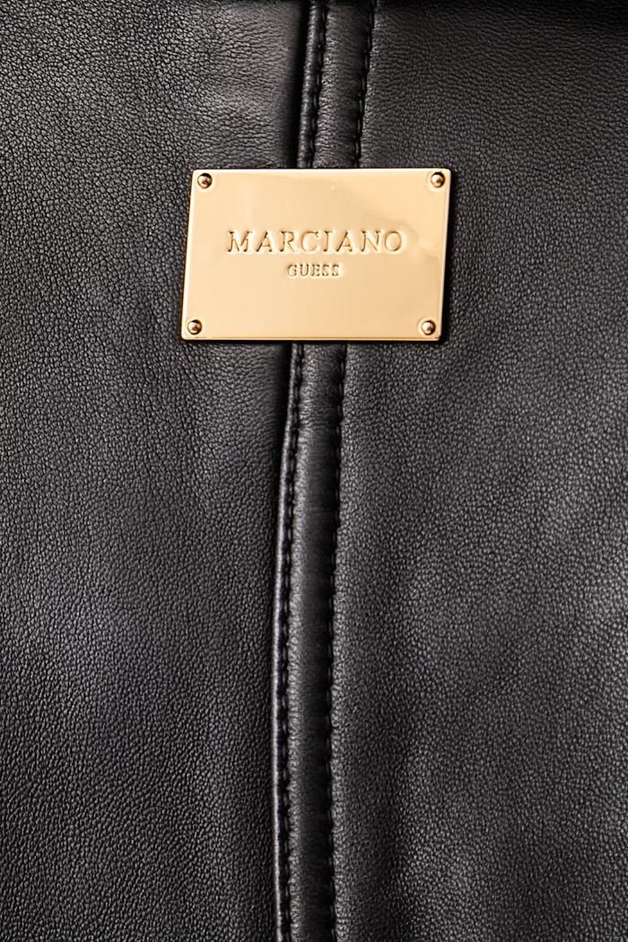 Jakna za žene od kože ZAIRA Marciano by Guess crna G6YL02.L0109