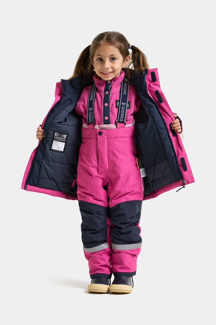 Kombinezon narciarski dziecięcy SKARE KIDS SET 2 Didriksons różowy 506313.G