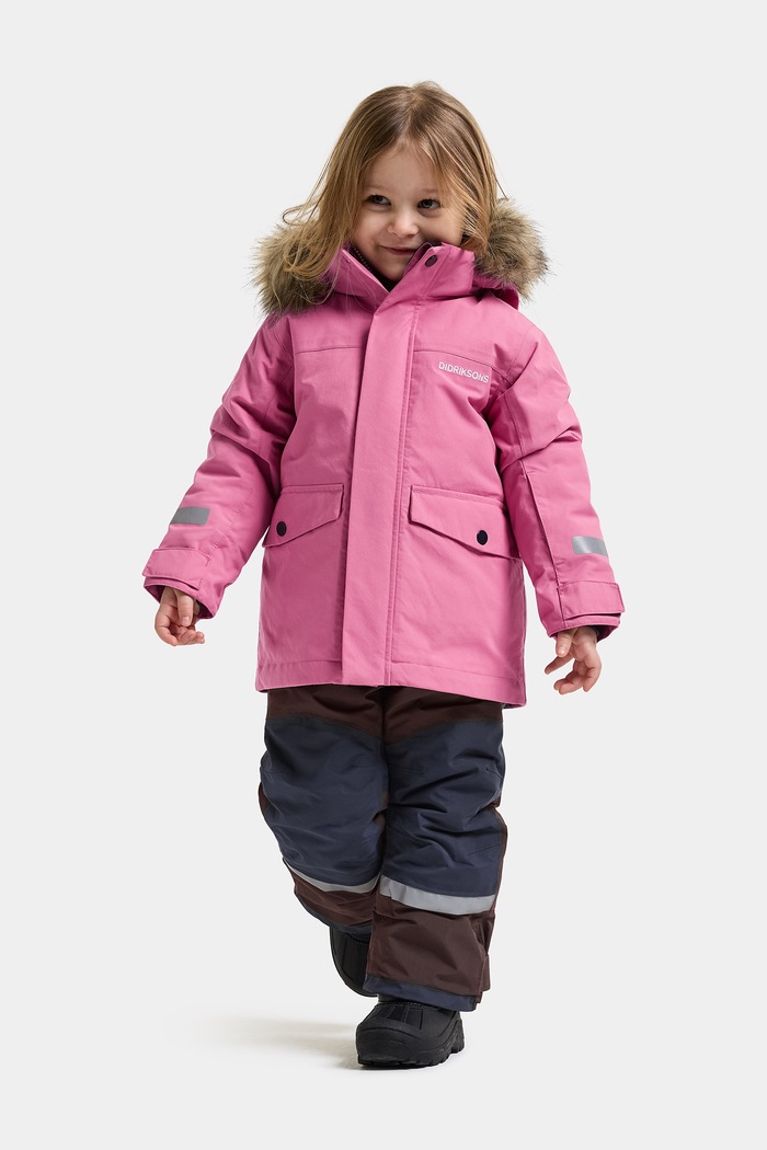 Kurtka zimowa dziecięca BJÄRVEN KIDS PARKA 5 Didriksons różowy 506325.G