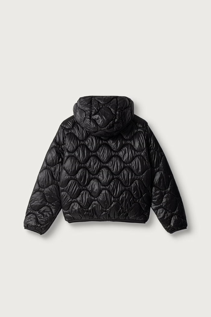 United Colors of Benetton Kurtka pikowana dziecięca 21INCN07F.G.Seasonal czarny AW26
