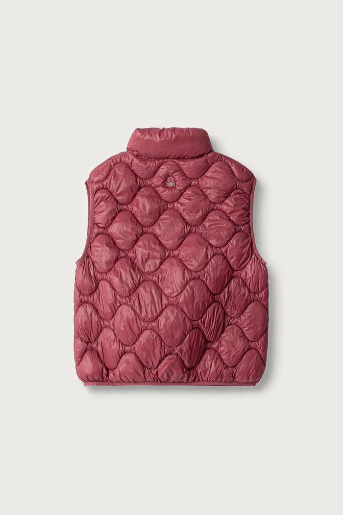 United Colors of Benetton Bezrękawnik dziecięcy 21INCJ01A.G.Seasonal różowy AW26