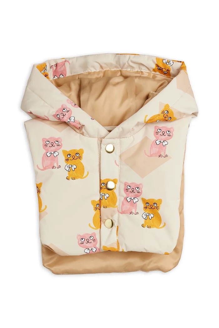 Kurtka puchowa dziecięca Kittens Mini Rodini beżowy 26710104