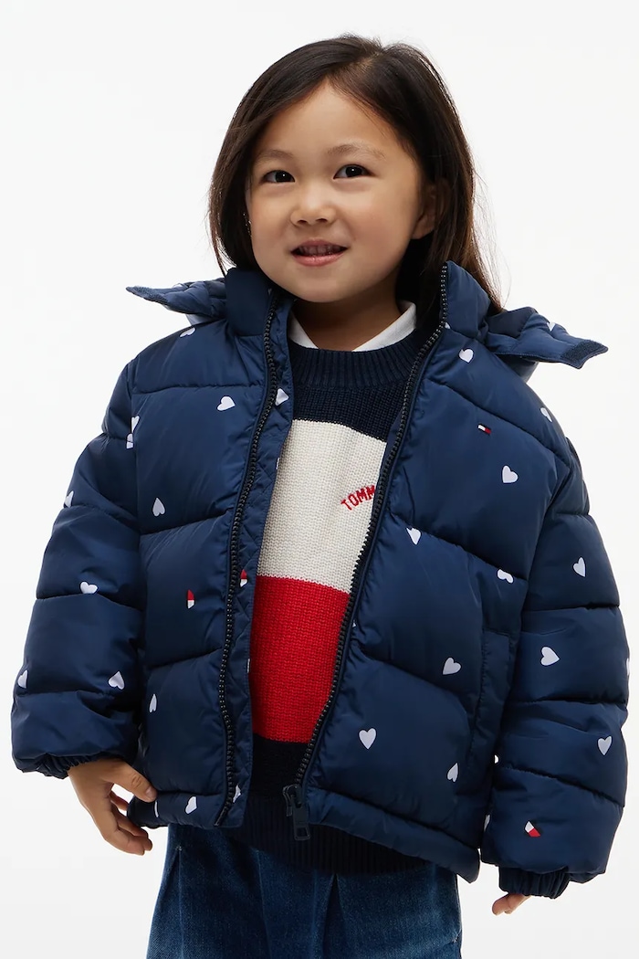 Tommy Hilfiger Kurtka pikowana dziecięca granatowy KS0KS00811.G.9BY2