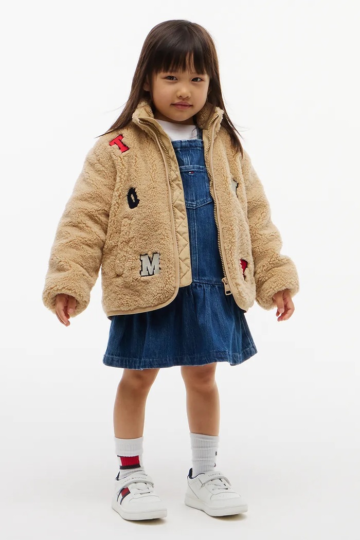 Tommy Hilfiger kurtka dziecięca KS0KS00784.9BY2 brązowy AW26