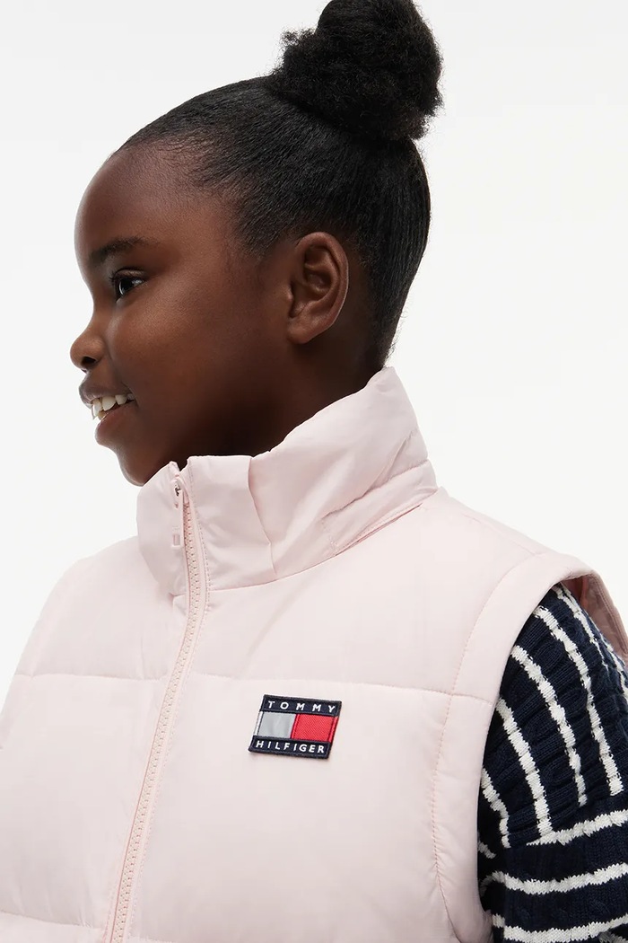 Dziewczynka Tommy Hilfiger Kurtka pikowana dziecięca KS0KS00760.104.122.G.9B różowy