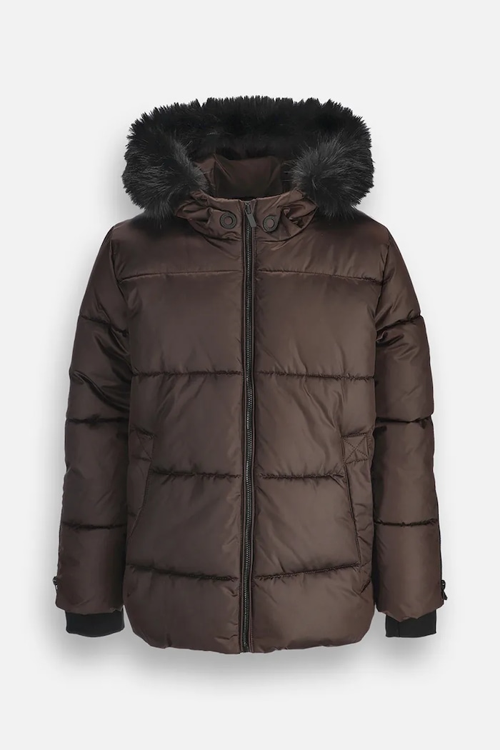 Coccodrillo Kurtka zimowa dziecięca ZC6152109OGJ brązowy AW26