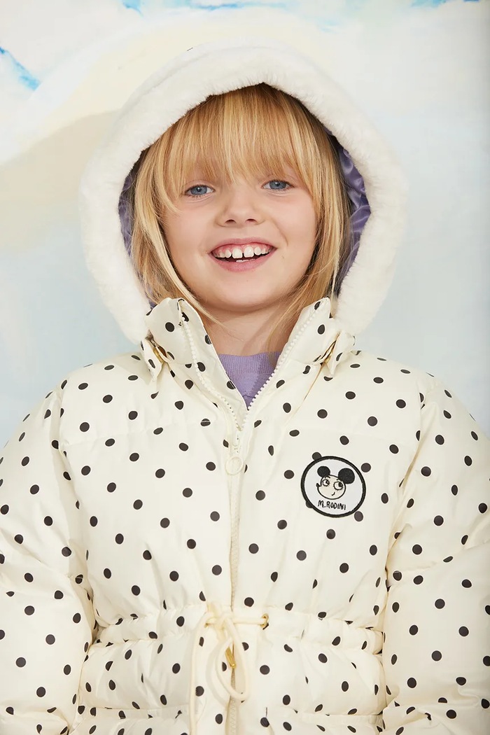 Mini Rodini kurtka pikowana dziecięca 26710107 biały