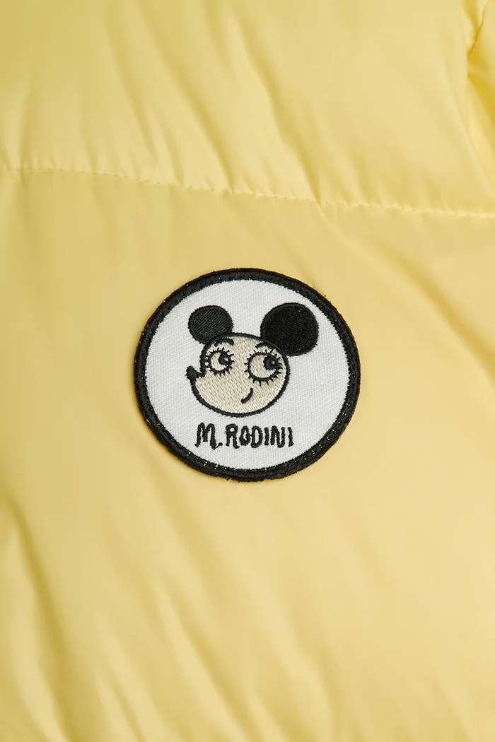 Mini Rodini kurtka pikowana dziecięca 26710107 żółty