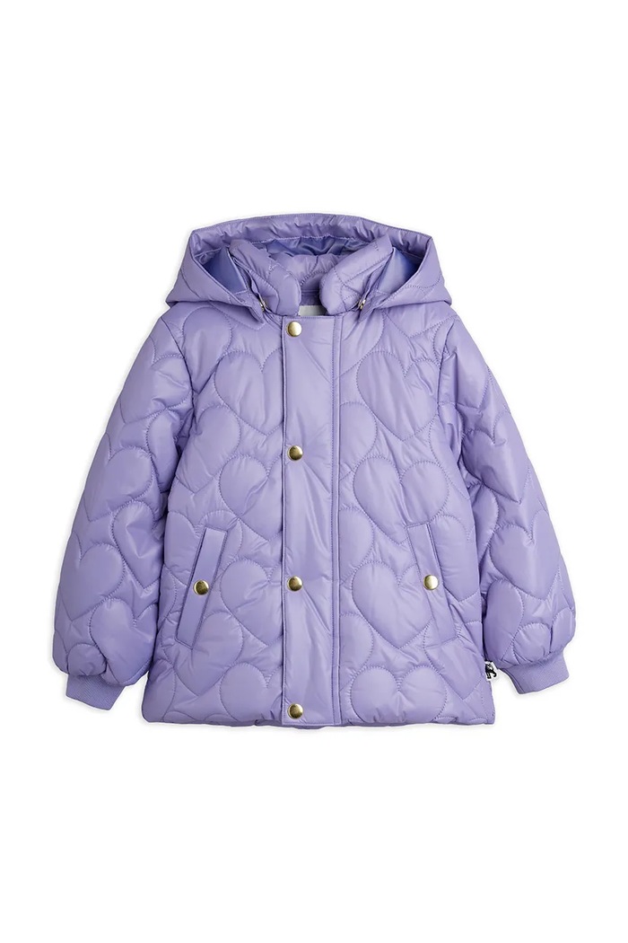 Mini Rodini kurtka pikowana dziecięca 26710105 fioletowy AW26