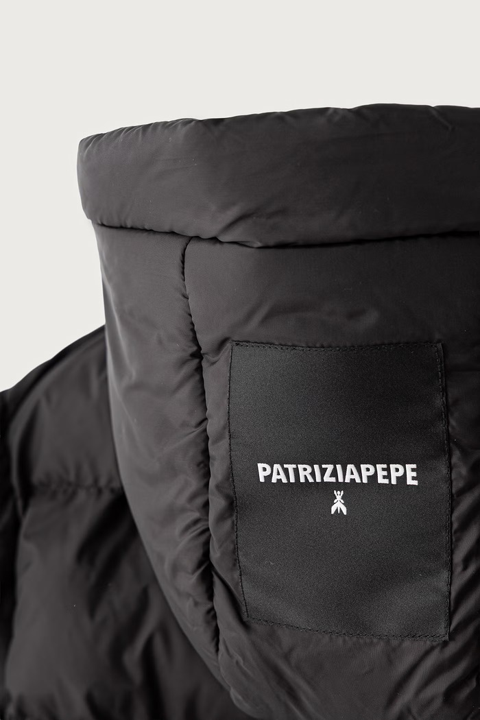 Dziewczynka Patrizia Pepe Krótka kurtka dziecięca C0230 7O0056 czarny
