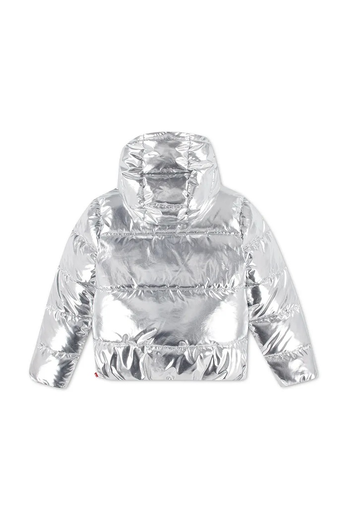 Levi's prešita jakna otroška CORE BATWING PUFFER 4ER430 srebrna AW26