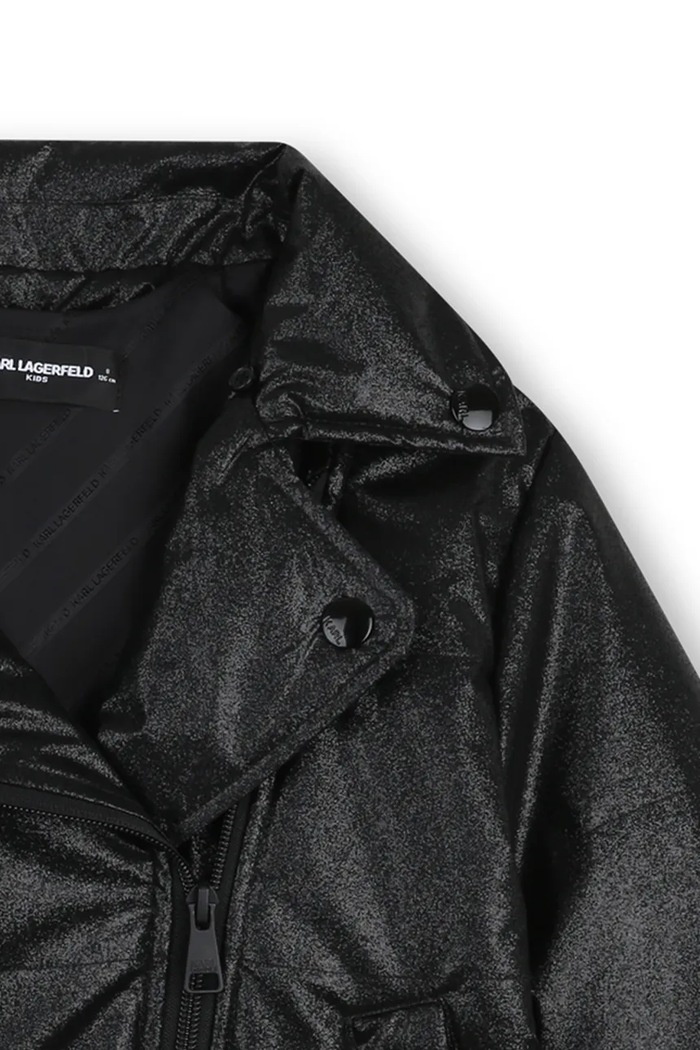 Капитонирано яке за деца Karl Lagerfeld черен Z31356.156.162