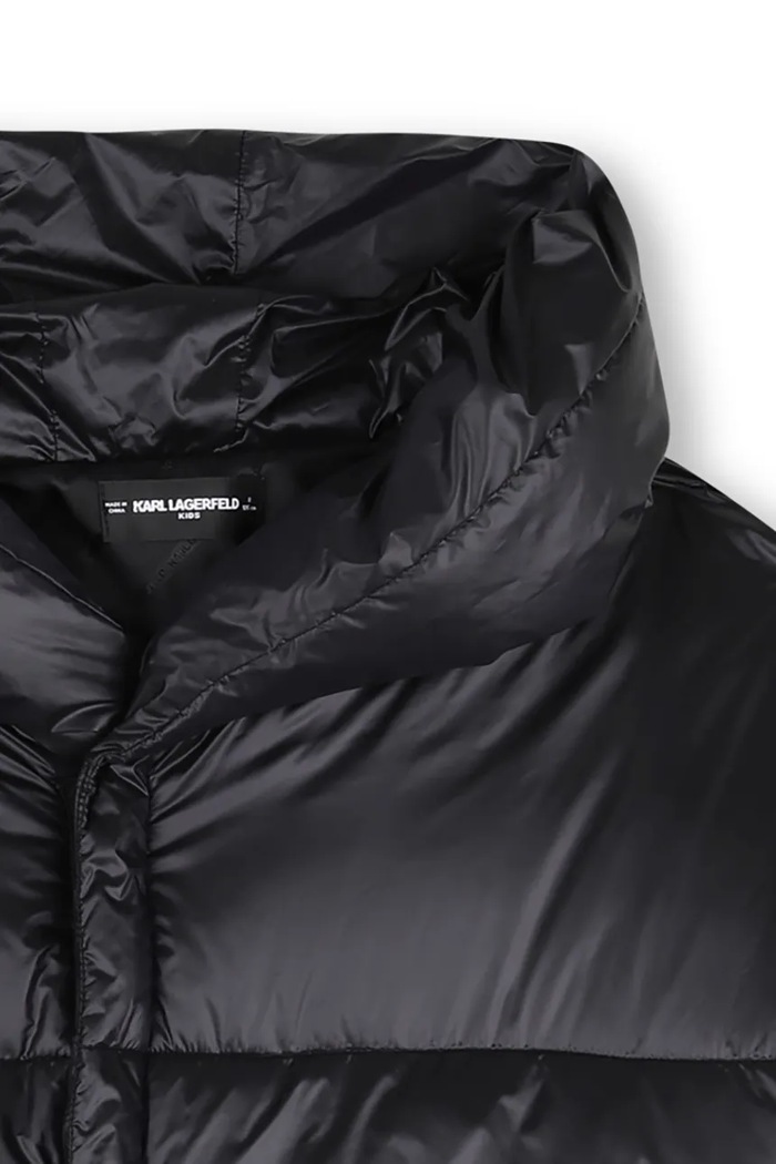Капитонирано яке за деца Karl Lagerfeld Z31355.114.150 черен
