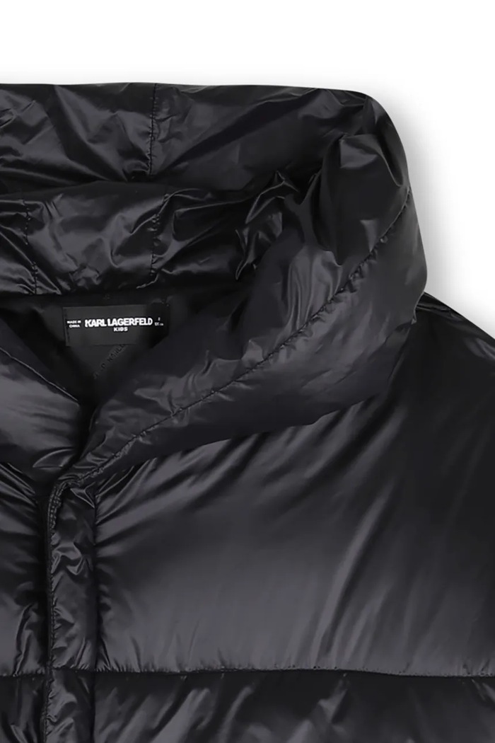 Капитонирано яке за деца Karl Lagerfeld Z31355.156.162 черен