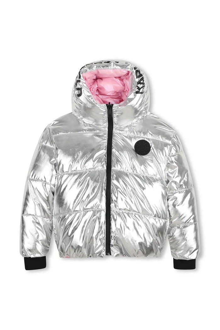 Karl Lagerfeld Двустранно яке за деца Z31353.156.162 розов AW26