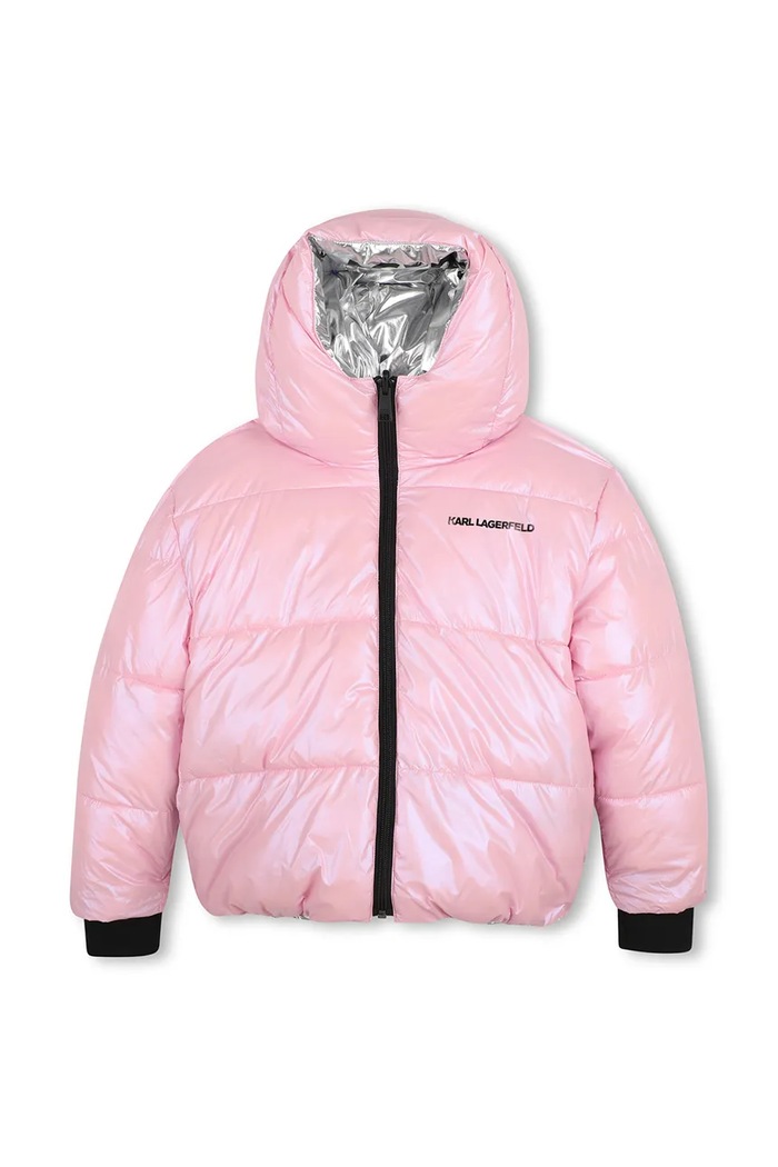 Двустранно яке за деца Karl Lagerfeld Z31353.156.162 розов