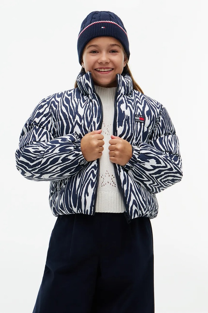 Tommy Hilfiger Kurtka dwustronna dziecięca granatowy KG0KG09588.9BY2