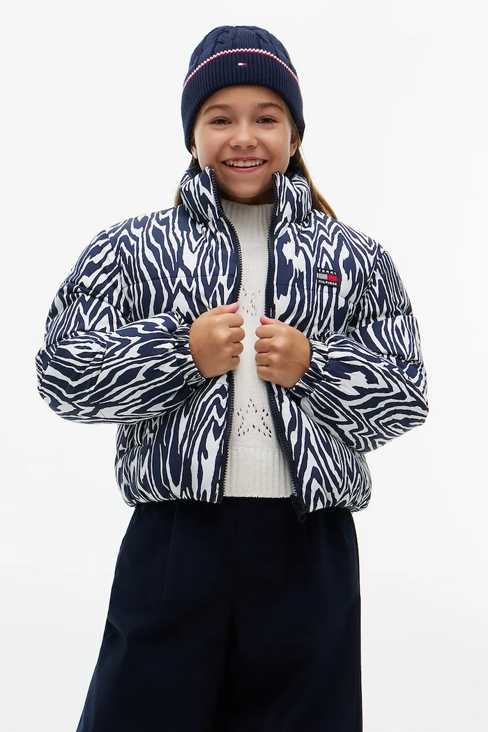 Tommy Hilfiger Kurtka dwustronna dziecięca granatowy KG0KG09588.9BY2
