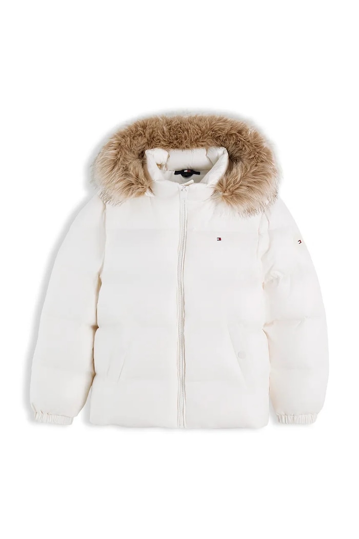 Tommy Hilfiger Kurtka puchowa dziecięca KG0KG09673.128.176.9BY2 biały AW26