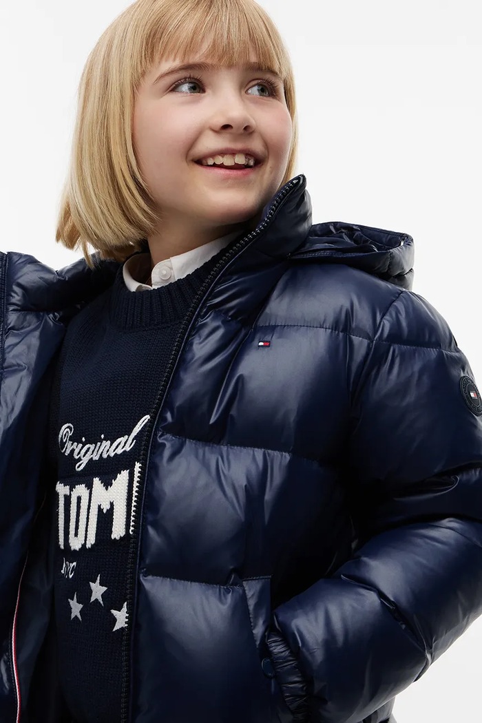 Tommy Hilfiger kurtka puchowa dziecięca KG0KG09673.128.176.9BY2