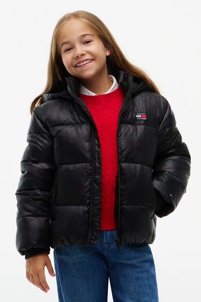Tommy Hilfiger Kurtka dziecięca czarny KG0KG09586.9BY2