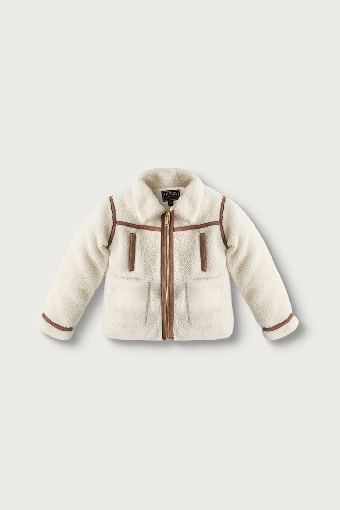 Guess Krótka kurtka dziecięca beżowy J6BL09.W4001.9BY2