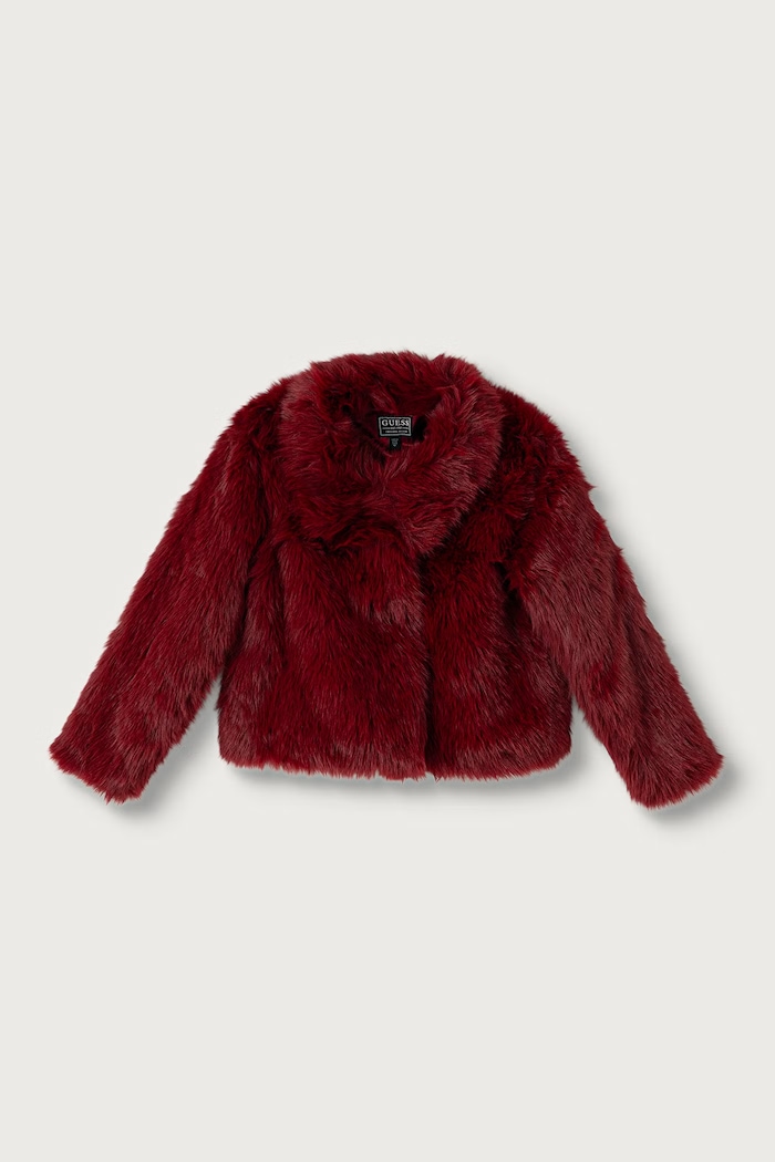 Guess Krótka kurtka dziecięca bordowy J6BL06.W3998.9BY2