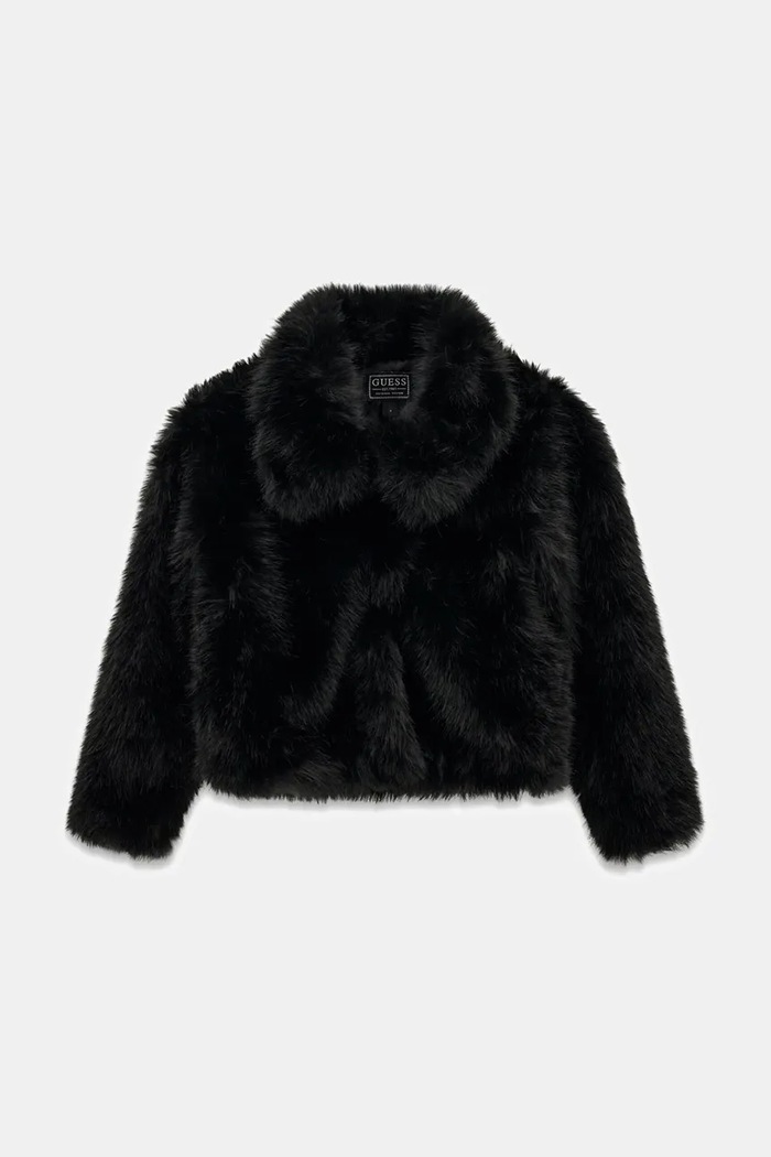 Guess Krótka kurtka dziecięca czarny J6BL06.W3998.9BY2