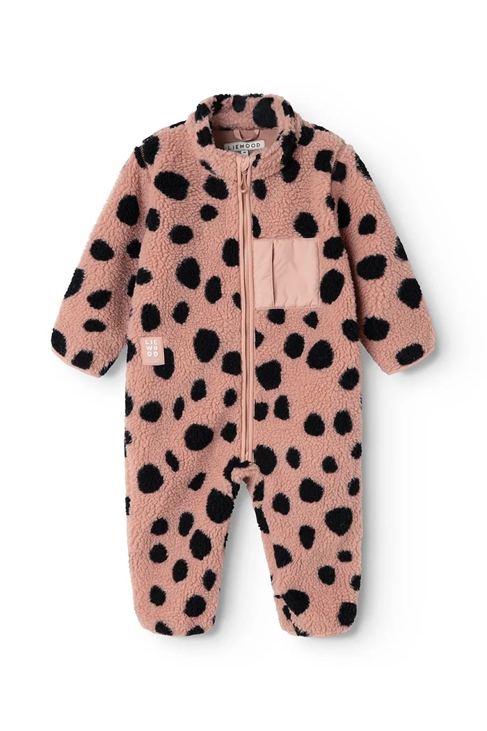 Liewood Kombinezon dziecięcy Nolano Pile Jumpsuit różowy LW20263.G.9BY2