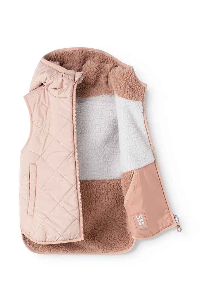 Bezrękawnik dwustronny dziecięcy Diana Reversible Vest Liewood LW20046.G.9BY2 różowy