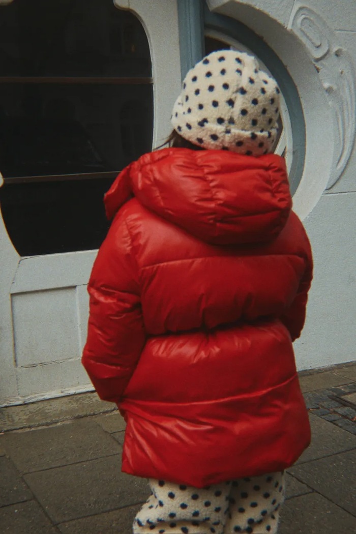Kurtka pikowana dziecięca SEANNA JACKET GRS Konges Sløjd KS105770.9BY2 czerwony