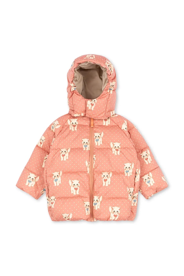 Konges Sløjd Kurtka pikowana dziecięca NUKA JACKET GRS różowy KS105752.G.9BY2
