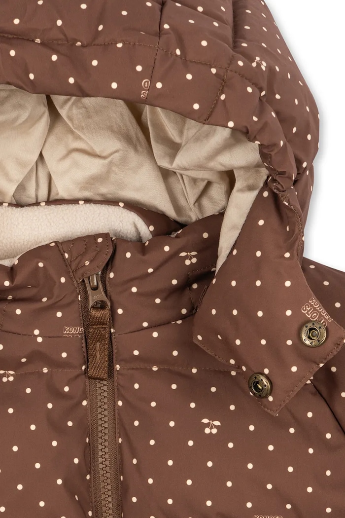 Dziewczynka Konges Sløjd Kurtka pikowana dziecięca NUKA JACKET GRS KS105752.G.9BY2 brązowy