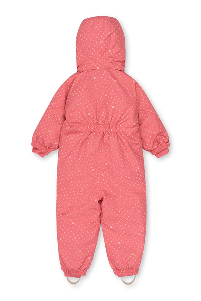 Konges Sløjd Kombinezon dziecięcy NOHR SNOWSUIT PRINT różowy KS105750.G.9BY2