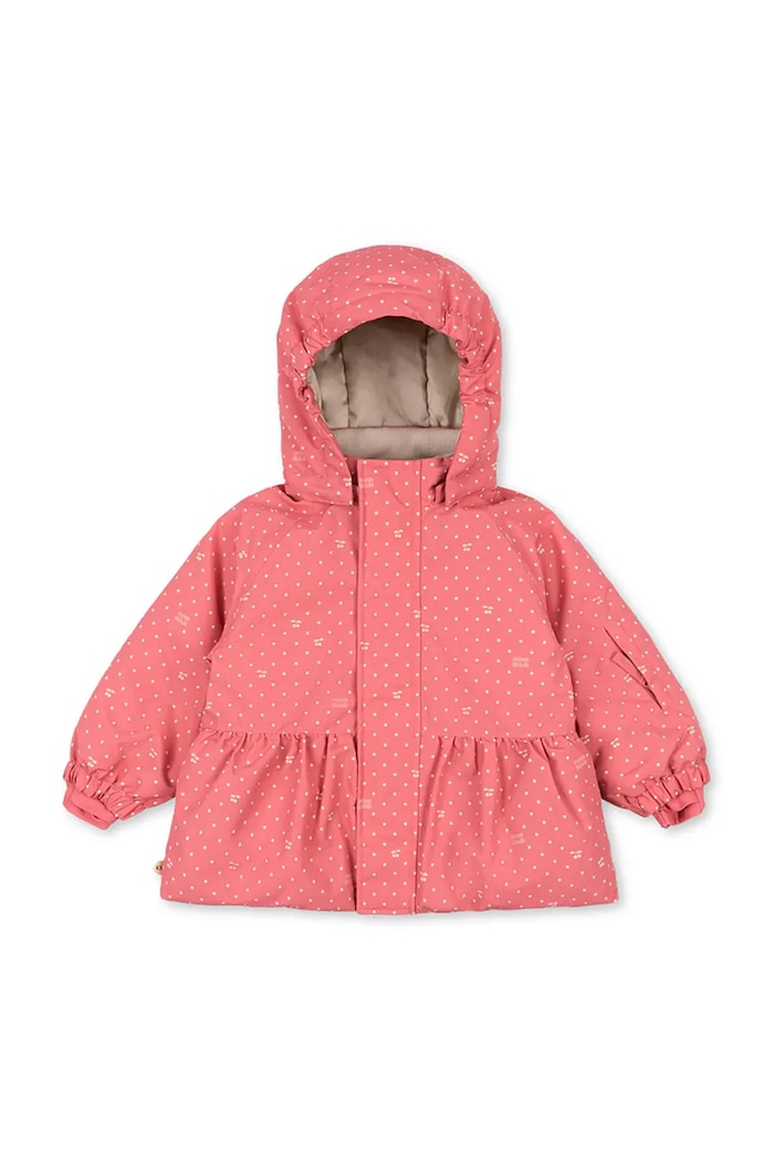 Konges Sløjd Kurtka dziecięca MISMOU FRILL JACKET różowy KS105741.G.9BY2
