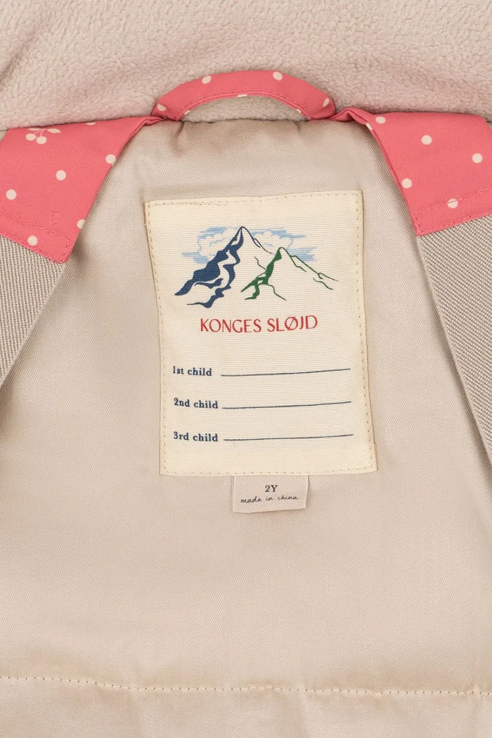 Kurtka dziecięca MISMOU FRILL JACKET Konges Sløjd KS105741.G.9BY2 różowy