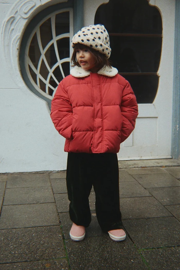 Konges Sløjd Giacca trapuntata per bambini ALPI COLLAR JACKET GRS rosa KS105680.G.9BY2